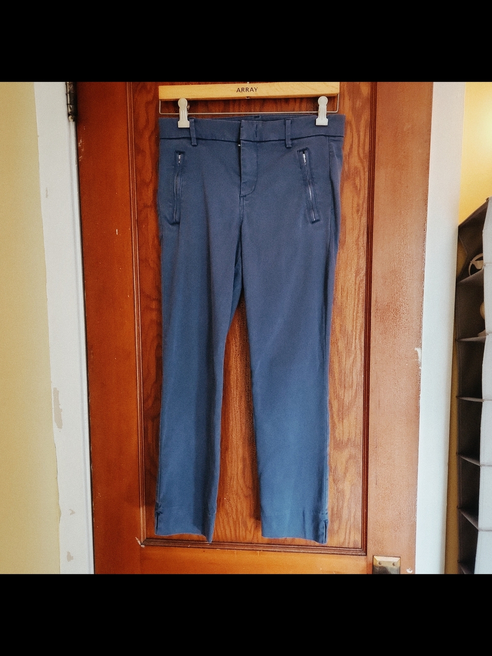 Level 99 Super Soft Straight Leg Women's Pants in Navy Blue